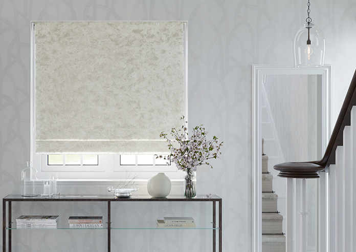 Crushed Velvet, Ivory - Twist&Fit Roman Blind - Image 3